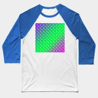 Black Unicorn Pattern (Blue & Pink) Baseball T-Shirt